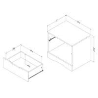 Nightstand - Holland Gray Oak