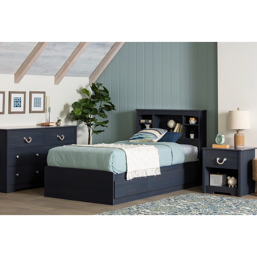 1-Drawer Nightstand - Aviron Blueberry
