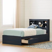 Bookcase Twin Headboard - Aviron Blueberry