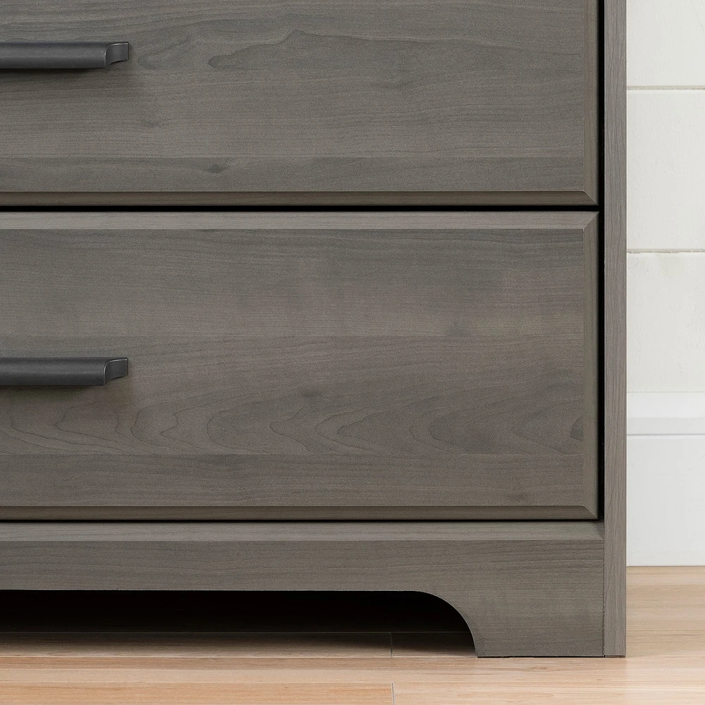 Armoire de Rangement 2 Portes - Versa Érable Cendré