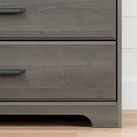 Armoire de Rangement 2 Portes - Versa Érable Cendré