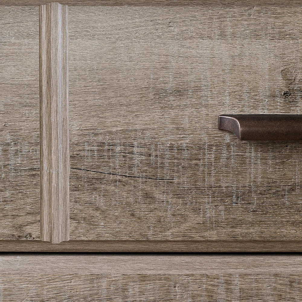 8-Drawer Double Dresser - Versa Weathered Oak