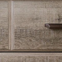 8-Drawer Double Dresser - Versa Weathered Oak