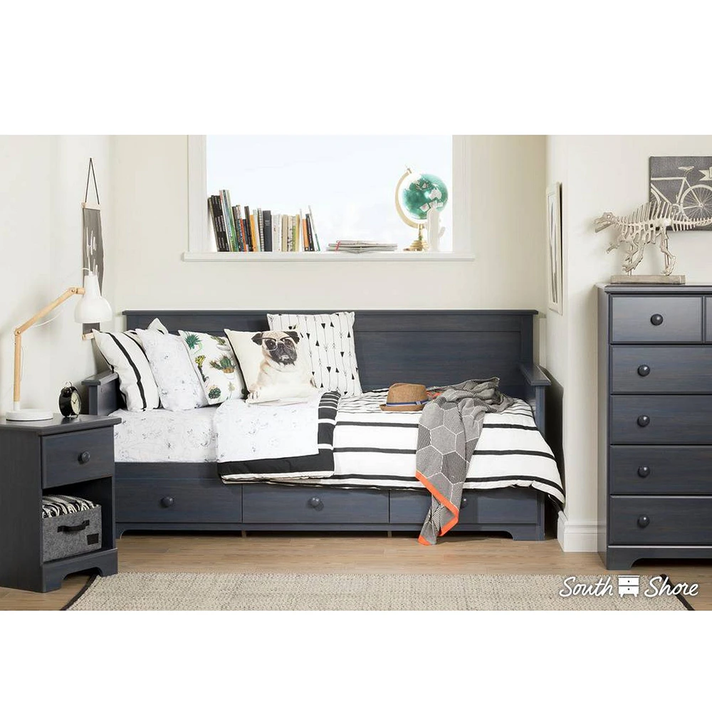 Summer Breeze Daybed with Storage - Blueberry