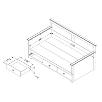 Summer Breeze Daybed with Storage - Blueberry