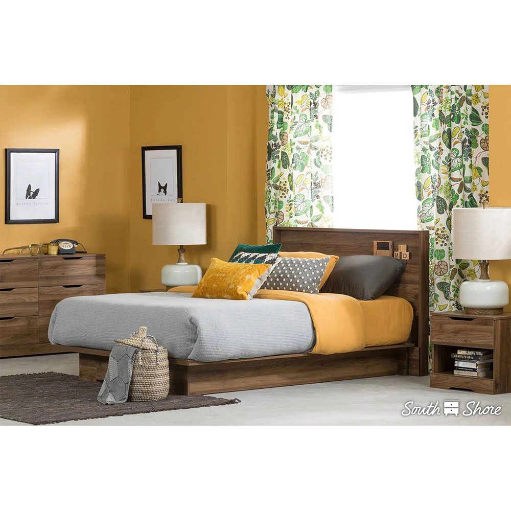 Commode 6 Tiroirs Holland - Noyer Naturel