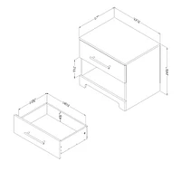 1-Drawer Nightstand - Primo Rustic Oak