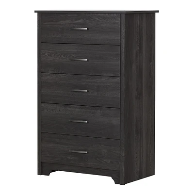 Commode 5 Tiroirs - Fusion Chêne Gris