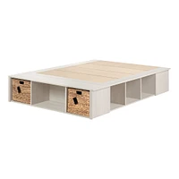 Storage Bed with Baskets - Avilla Winter Oak