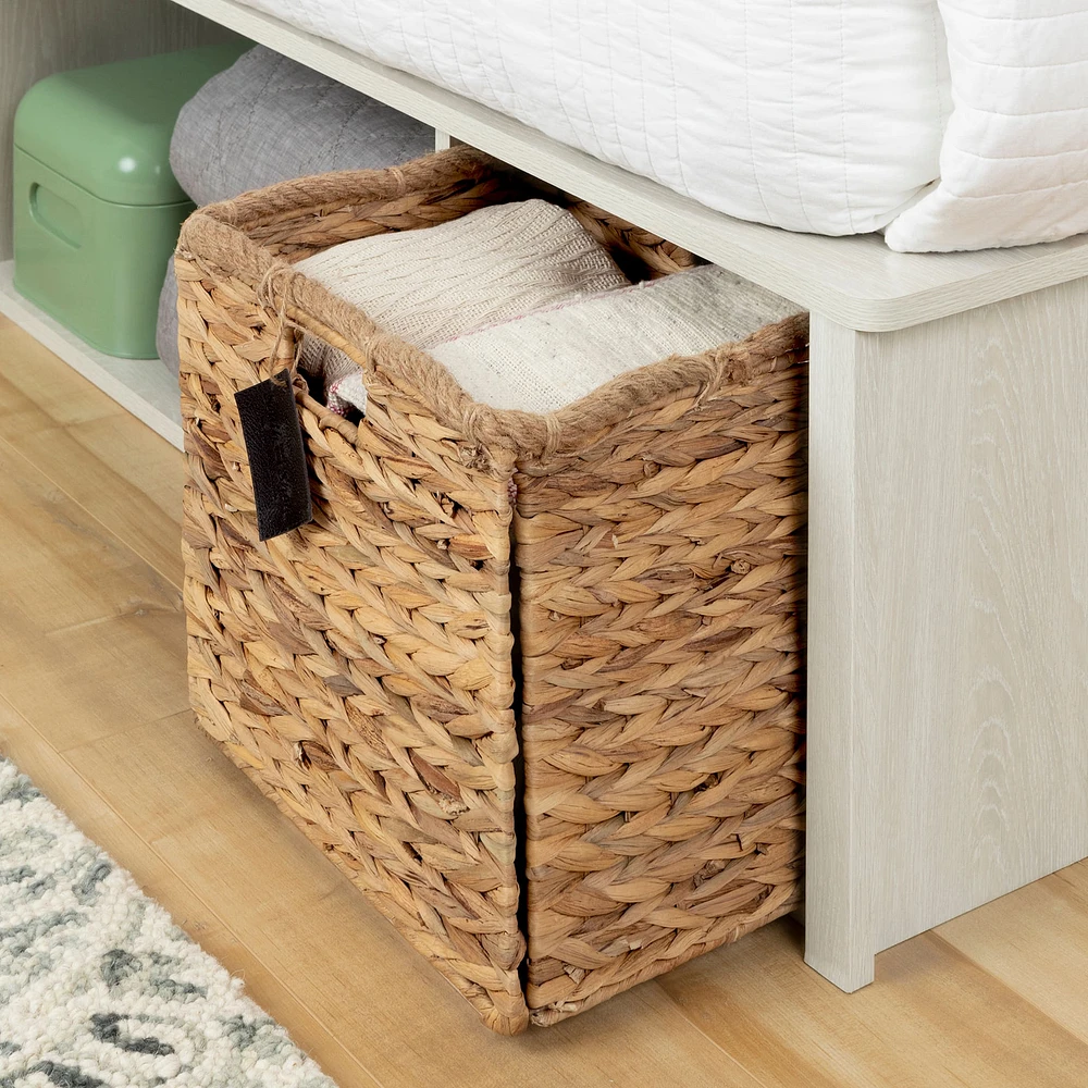 Storage Bed with Baskets - Avilla Winter Oak