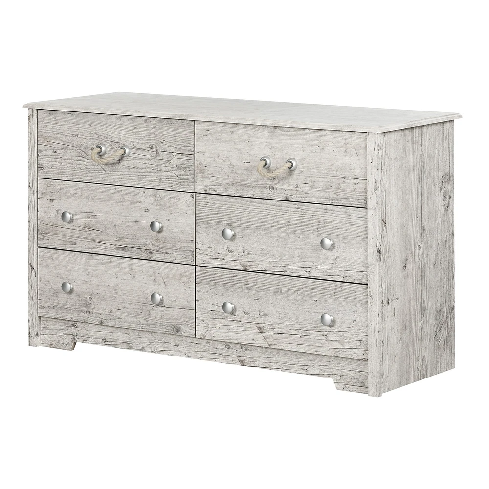 Commode Double 6 Tiroirs - Aviron Pin Bord de Mer