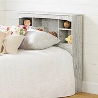 Tête de Lit Simple avec Bibliothèque - Aviron Pin Bord de Mer