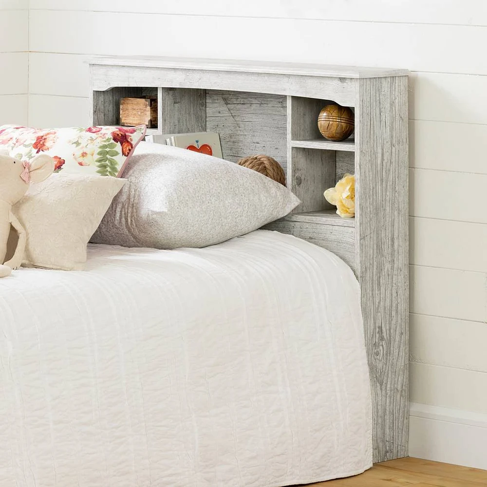 Navali Twin Bookcase Headboard - Seaside Pine