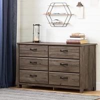 Commode Double 6 Tiroirs Ulysses - Chêne d'Automne