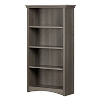4-Shelf Bookcase - Gascony Gray Maple