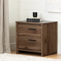 2-Drawer Nightstand - Tao Natural Walnut