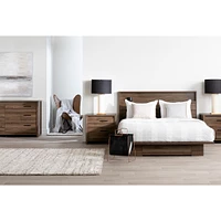 2-Drawer Nightstand - Tao Natural Walnut