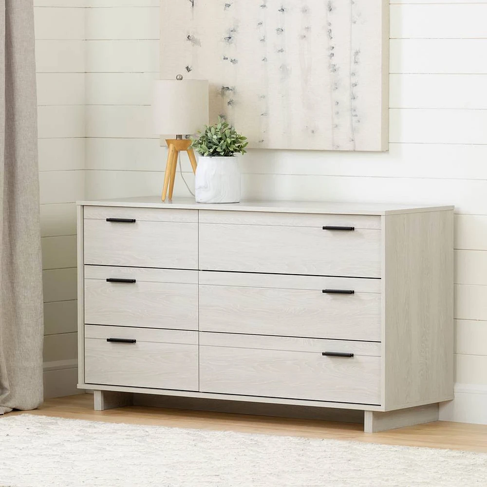 Fynn 6-Drawer Double Dresser - Winter Oak