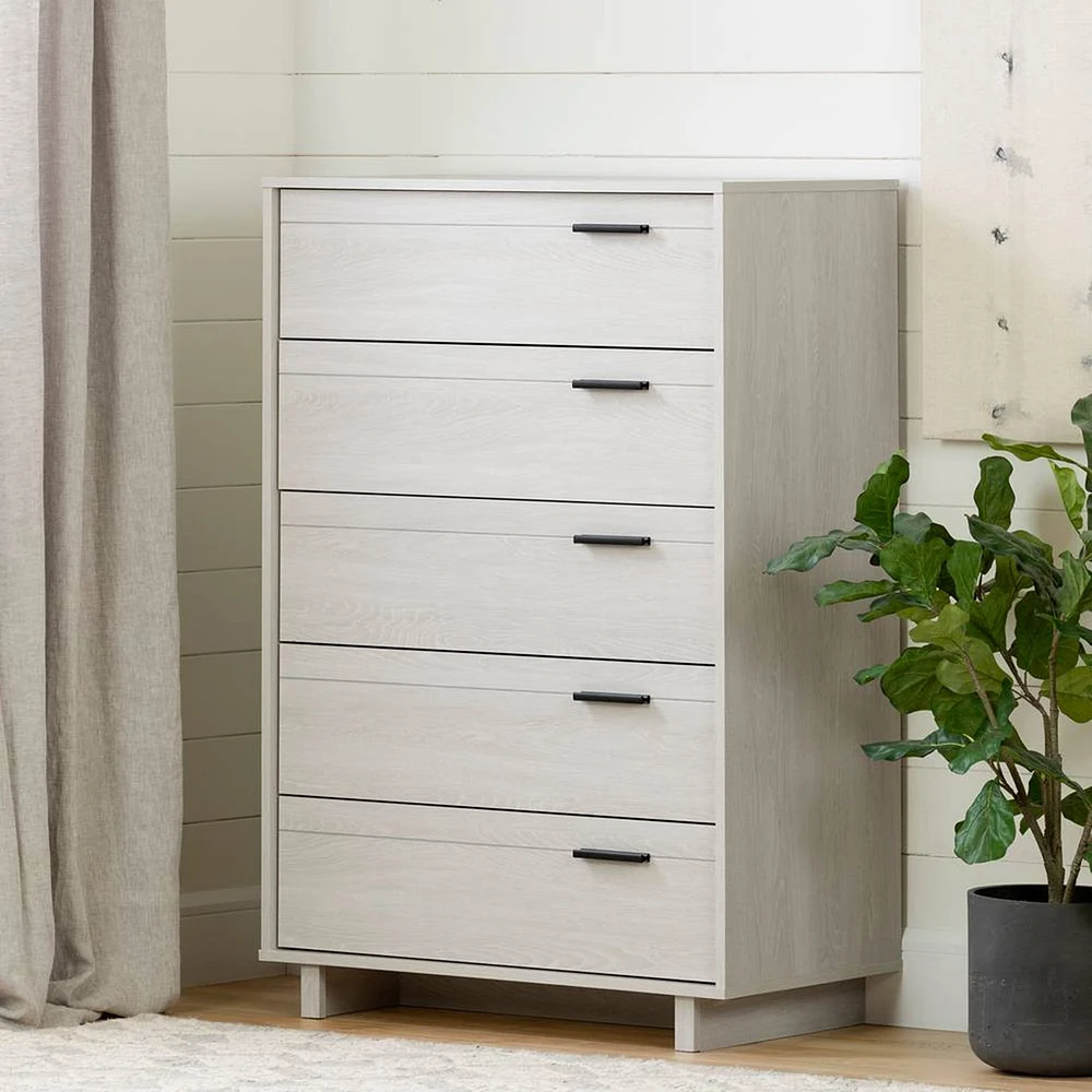 Fynn 5-Drawer Chest - Winter Oak