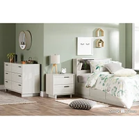 Fynn Twin Mates Bed with 3 Drawers - Winter Oak