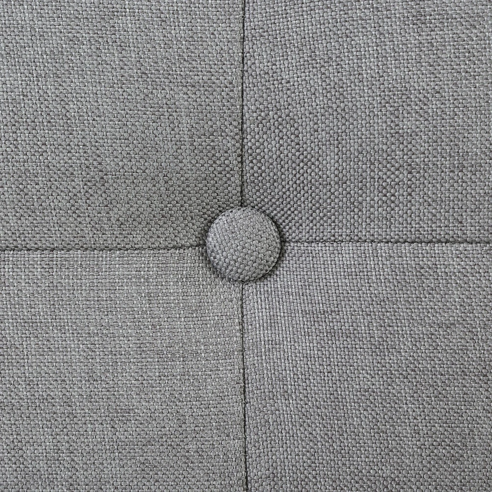 Lit Grand Complet Rembourré - Fusion Gris clair