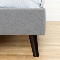 Lit Grand Complet Rembourré - Fusion Gris clair