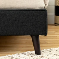 Complete Queen Upholstered Bed - Gravity Matte Charcoal