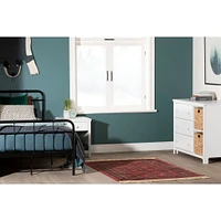 Commode 3 Tiroirs avec Paniers Cotton Candy - Blanc Solide