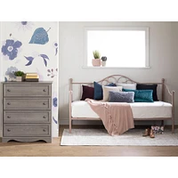 Metal Twin Daybed - Savannah Pink
