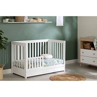Yodi Changing Table with Drawers - Soft Elm and Pure White