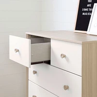 Yodi 5-Drawer Chest - Soft Elm and Pure White