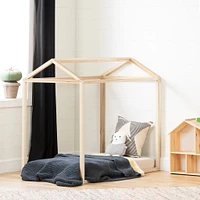 Lit Maison pour Bébé/ Lit de Transition Sweedi - Bois naturel