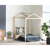 Lit Maison pour Bébé/ Lit de Transition Sweedi - Bois naturel