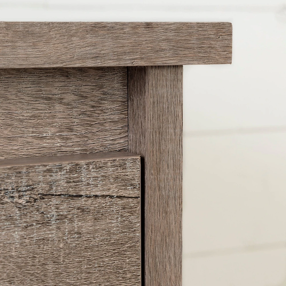 Commode Double 6 Tiroirs - Tassio Chêne vieilli