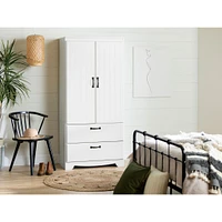 Wardrobe Armoire - Farnel Pure White