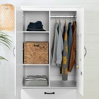 Wardrobe Armoire - Farnel Pure White