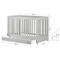 Couchette Avec Barrière de Transition Cookie - Gris Clair