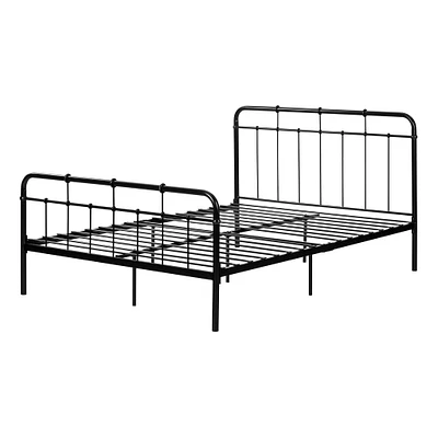 Metal Platform Double Bed - Versa Pure Black