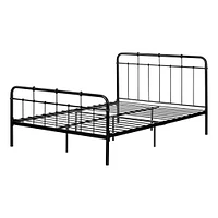 Metal Platform Double Bed - Versa Pure Black