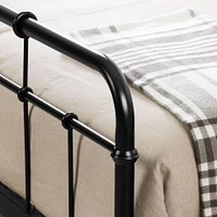 Metal Platform Double Bed - Versa Pure Black