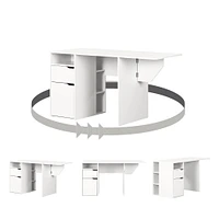 Expandable Craft Table - Crea Pure White