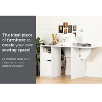 Expandable Craft Table - Crea Pure White