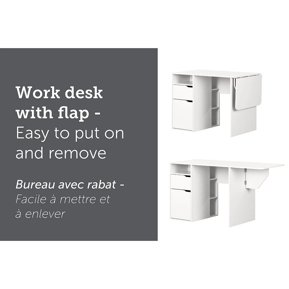 Expandable Craft Table - Crea Pure White