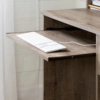 Table de Travail avec Rangement - Axess Chêne Vieilli