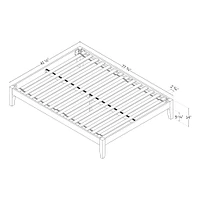 Twin Platform Bed - Vito Pure White
