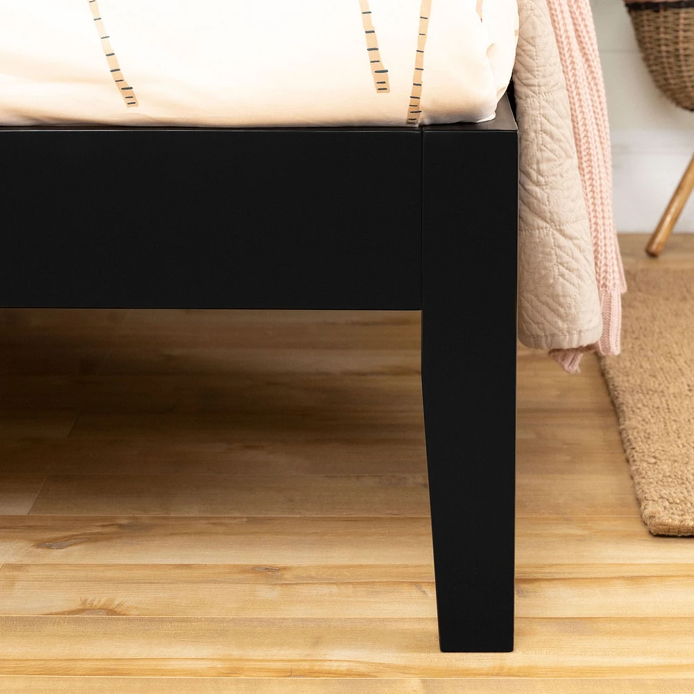 Base de Lit Simple - Vito Noir solide