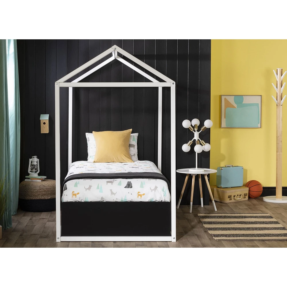 Sweedi House Bed for Twin Bed - White