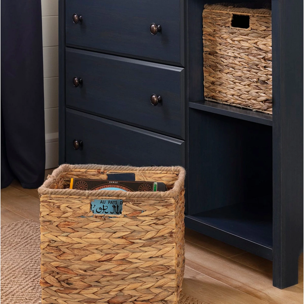 Bureau 3 Tiroirs avec Paniers de Rangement Cotton Candy - Myrtille