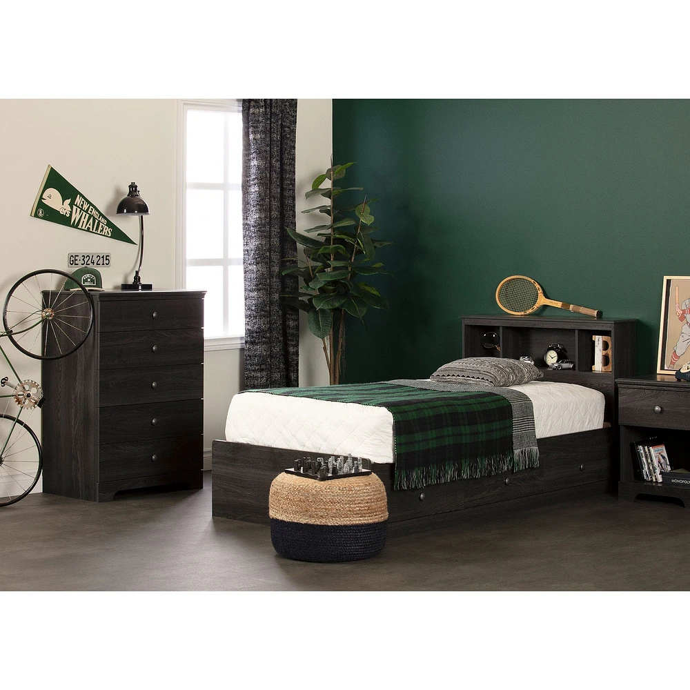 1-Drawer Nightstand - Zach Gray Oak