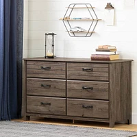 Commode 6 Tiroirs Asten - Chêne